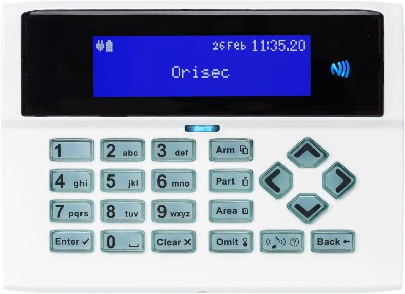 'Orisec Low Profile Metal Keypad Gloss White'